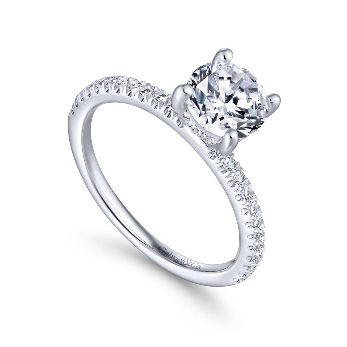 GABRIEL & CO – ROUND DIAMOND ENGAGEMENT RING - Beard's Diamonds
