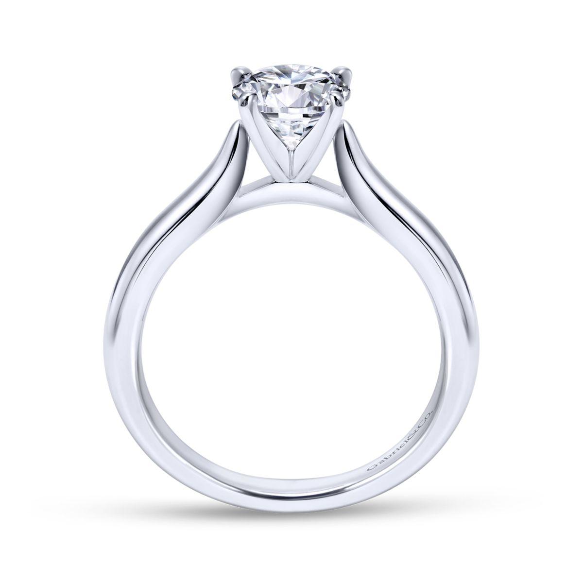 GABRIEL & CO – ROUND DIAMOND ENGAGEMENT RING - Beard's Diamonds