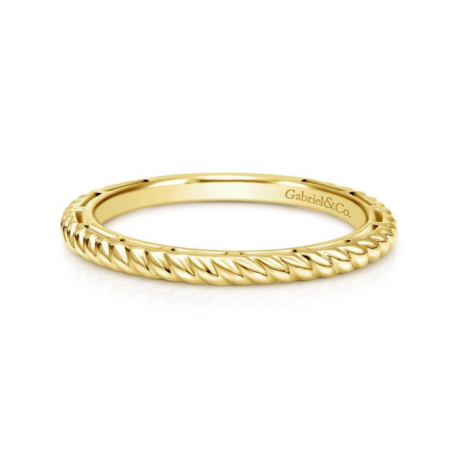 GABRIEL & CO - TWISTED ROPE STACKABLE RING | Beard's Diamonds