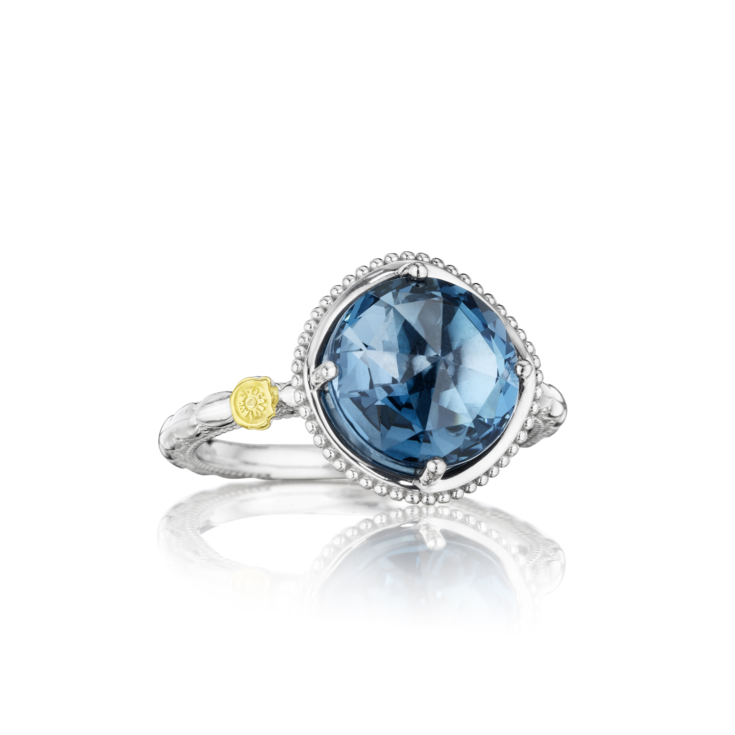TACORI – BOLD SIMPLY GEM SOLITAIRE RING FEATURING LONDON BLUE TOPAZ ...